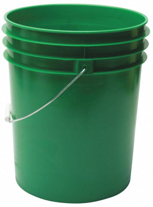 K4864 Pail Polyethylene Green Open Head