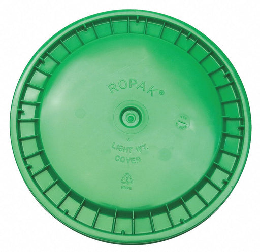 K4870 Pail Lid 12.25 in OD Plastic Green