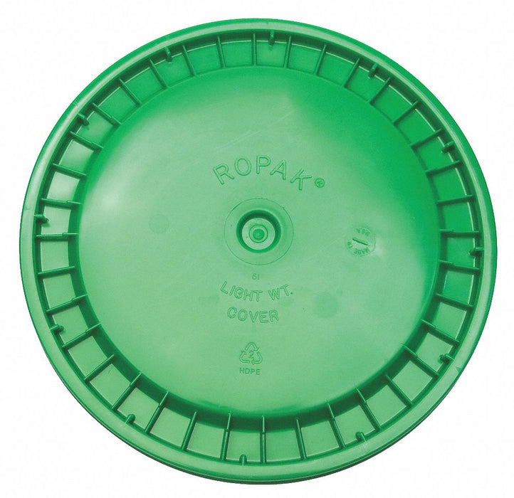 K4870 Pail Lid 12.25 in OD Plastic Green