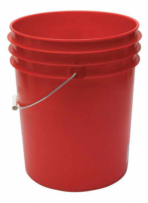 K2600 Pail Polyethylene Red Open Head