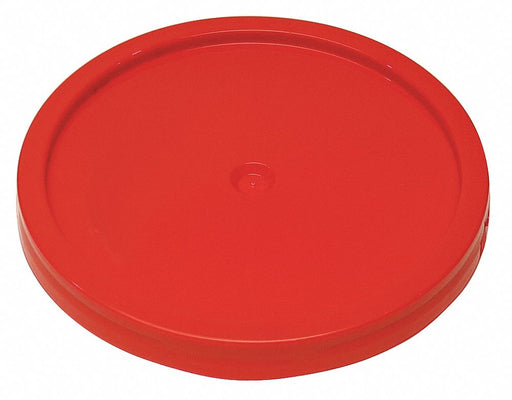 Pail Lid 12.25 in OD Plastic Red