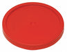 Plastic Pail Lid Red HDPE