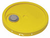 Plastic Pail Lid Yellow HDPE