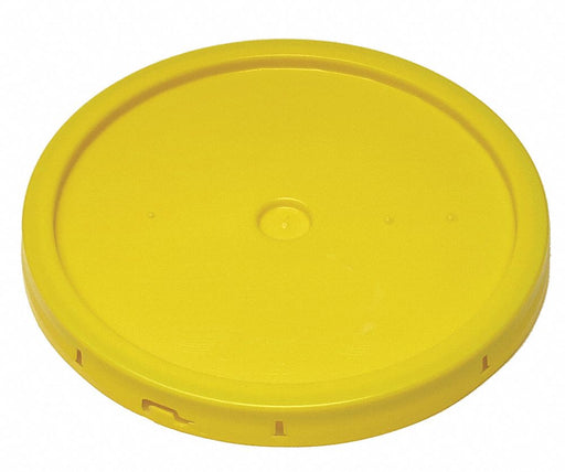 Pail Lid 12.25 in OD Plastic Yellow