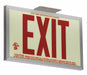Exit Sign 7 1/2 in x 13 in Plastic