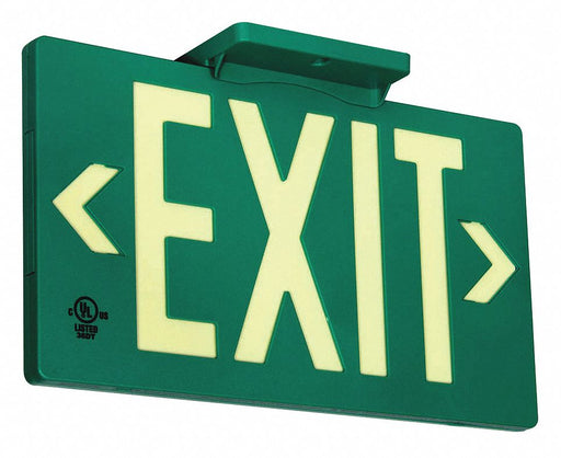 Exit Sign 8 3/4 in x 15 1/2 in Plastic