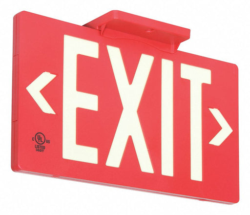 D6991 Exit Sign 8 3/4 in x 15 3/8 in Plastic