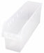 Shelf Bin Clear Polypropylene 8 in