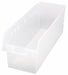 Shelf Bin Clear Polypropylene 8 in