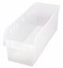 Shelf Bin Clear Polypropylene 8 in