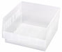 Shelf Bin Clear Polypropylene 6 in