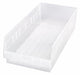 Shelf Bin Clear Polypropylene 6 in