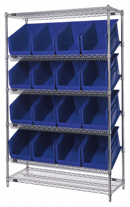H7038 Pick Rack 18inx74inx48in Blue