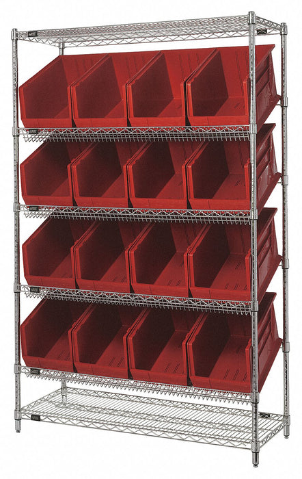 H7038 Pick Rack 18inx74inx48in Red
