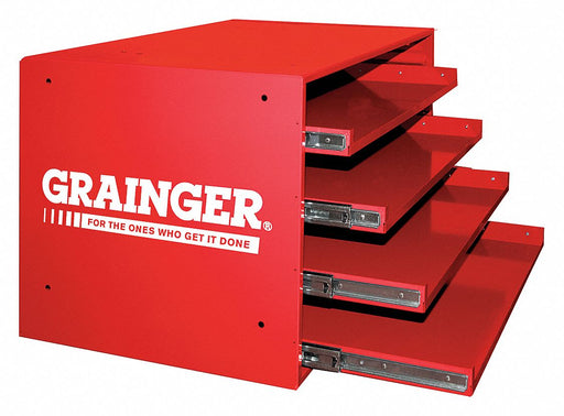 SldngDrwrCabFrame Red Bearing Steel 4Bx