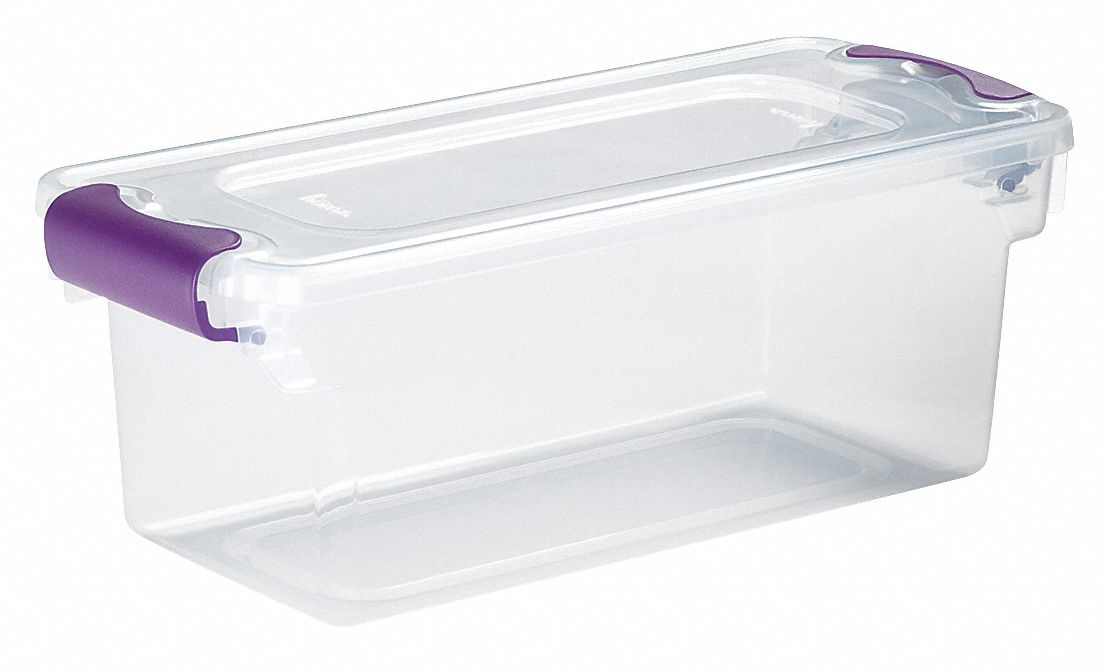 Storage Tote Clear Polypropylene