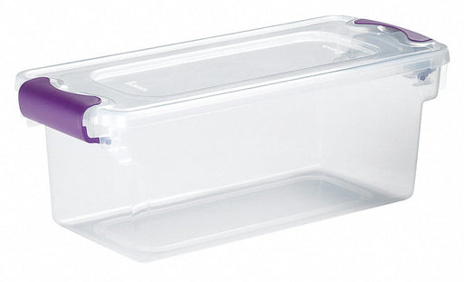 Storage Tote 16.25 in L 7 in W Clear