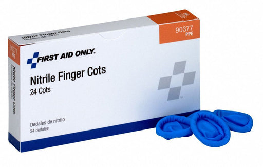 FingerCots Blue Nitrile Universal PK24