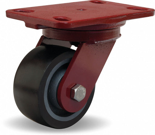 Plate Caster Swivel Polyurethane 5 5/8 H