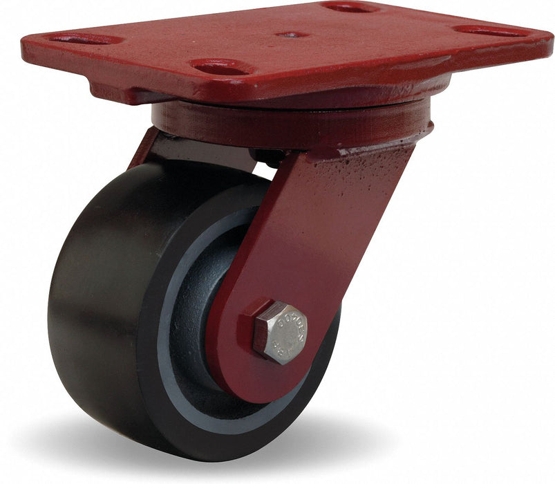 Plate Caster Swivel Polyurethane 5 5/8 H