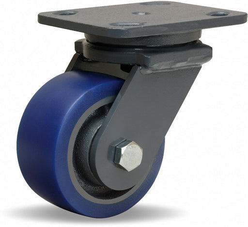Plate Caster Swivel Polyurethane 5 5/8 H