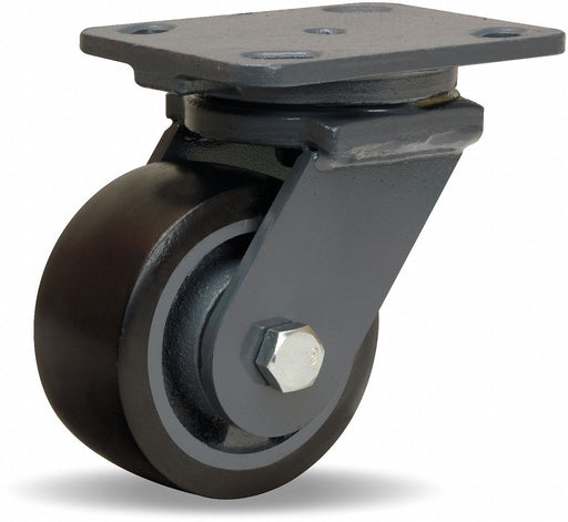 Plate Caster Swivel Polyurethane 5 5/8 H
