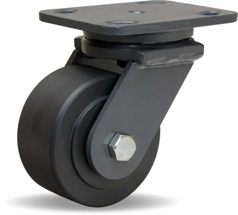 Plate Caster Swivel Nylon 5 5/8 H
