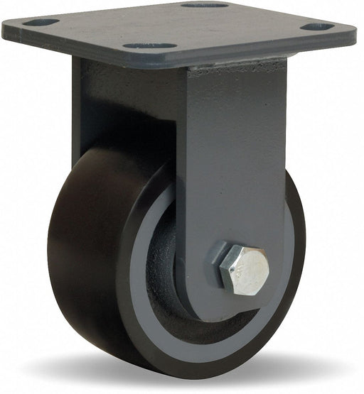 Plate Caster Rigid Nylon 5 5/8 H