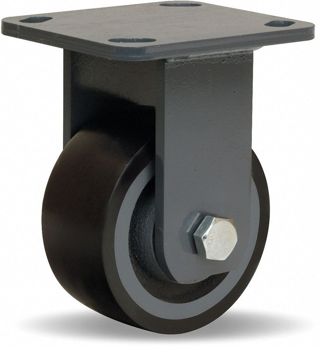 Plate Caster Rigid Nylon 5 5/8 H