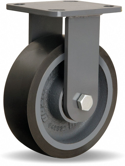 Plate Caster Rigid Polyurethane 7 1/2 H