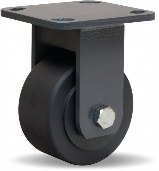 Plate Caster Rigid Nylon 5 5/8 H