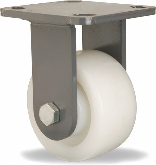 Plate Caster Rigid Nylon 5 5/8 H