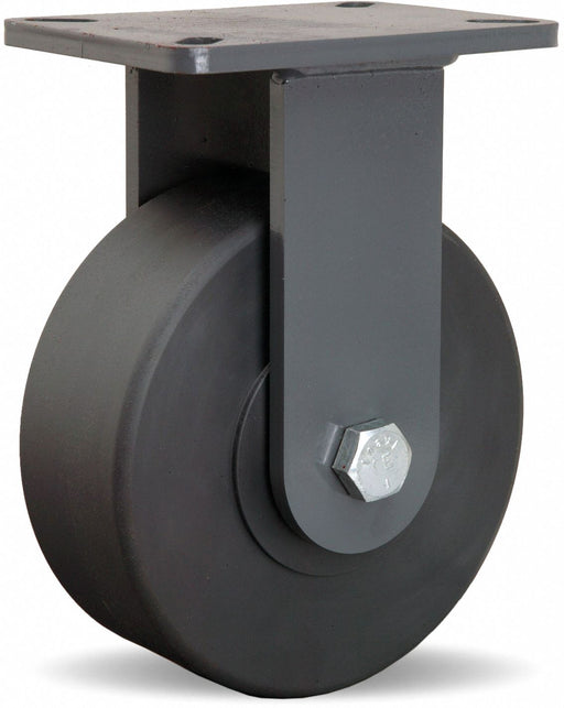 Plate Caster Rigid Nylon 10 1/2 H