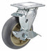 Plate Caster Swivel Rubber 7 1/4 H