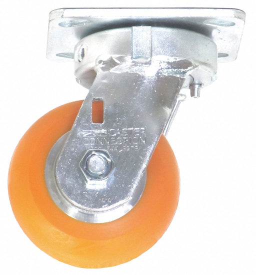 Plate Caster Swivel Polyurethane 5 5/8 H