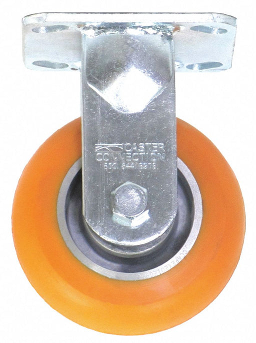 Plate Caster Rigid Polyurethane 6 1/2 H