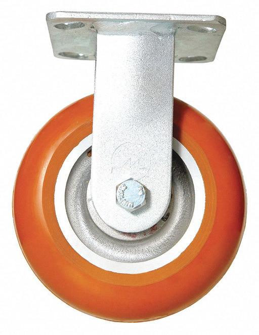 Plate Caster Rigid Polyurethane 7 1/2 H