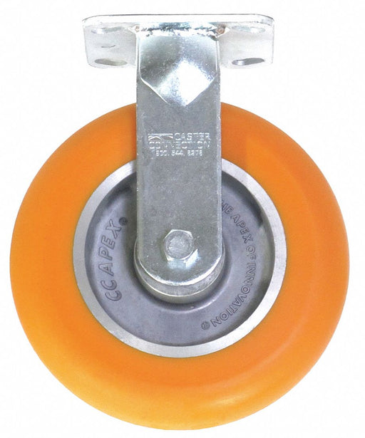 Plate Caster Rigid Polyurethane 9 1/2 H