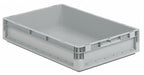 Straight Wall Container Gray Solid HDPE