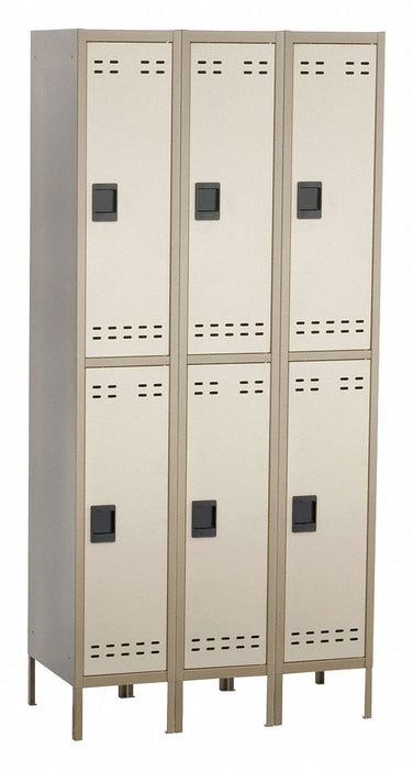 Wrdrb Lckr 2x3Lckr Tan 78 x36 x18 Assm