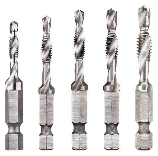 Drill Tap Countersink Set UNC UNF 5