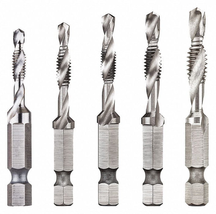 Drill Tap Countersink Set UNC UNF 5
