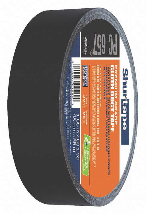 DuctTape Black 60-1/8ydL 1-7/8inW