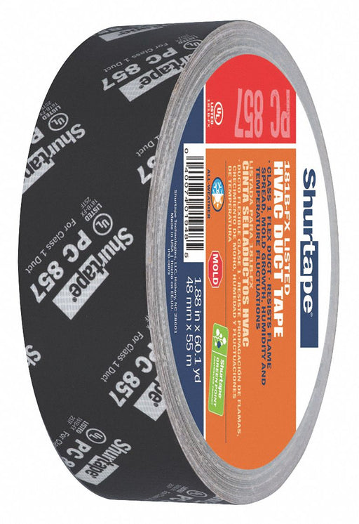 Duct Tape Black 1 7/8 in x 60 yd 14 mil