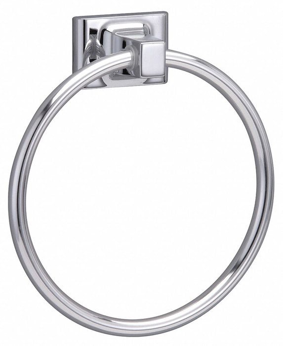 Towel Ring Zinc Polished Chrome 6 in w