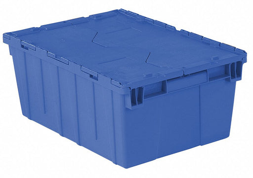 H6168 AttachedLidTote 21.875inL 15.25inW Blue