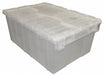 Attached Lid Ctr Translucent Solid HDPE