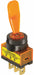 Toggle Switch SPST Amber Panel Mount