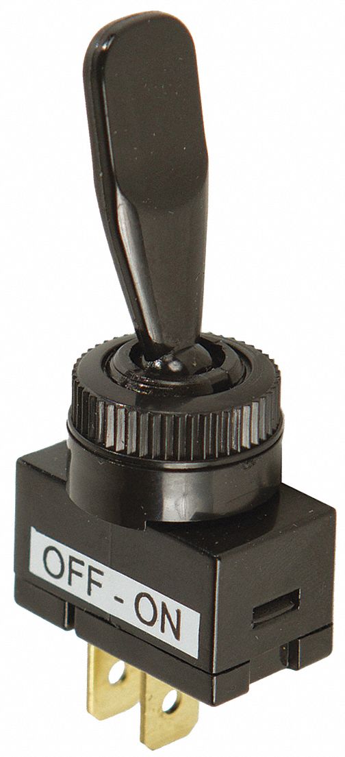 Toggle Switch SPST Black Panel Mount