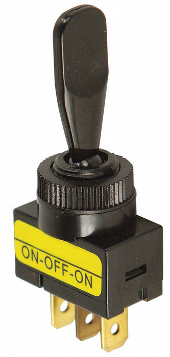 Toggle Switch 1/4 Male Terminal Black